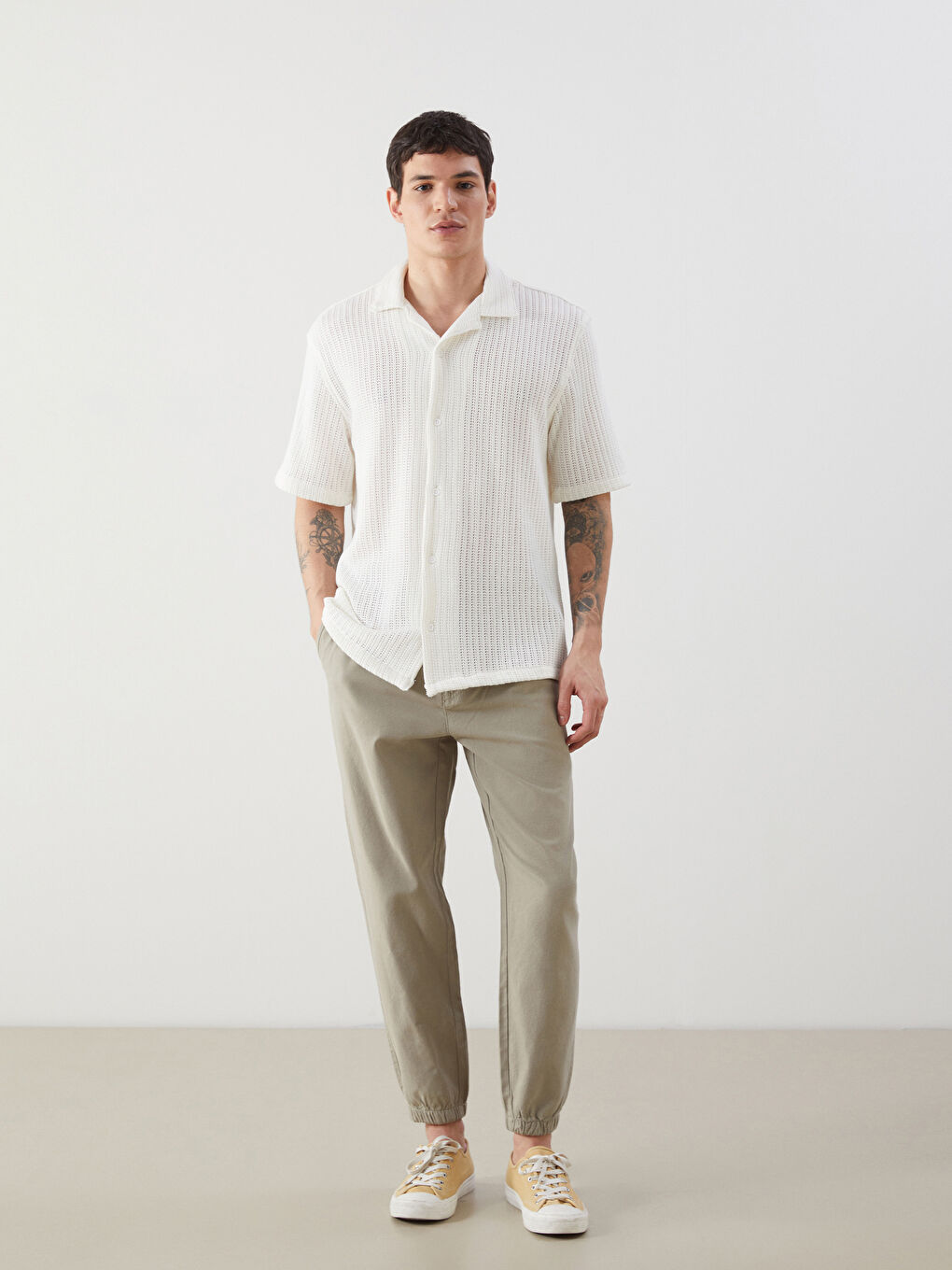 Loose Fit Knitted Men's Shirt -S5EF48Z8-FT0