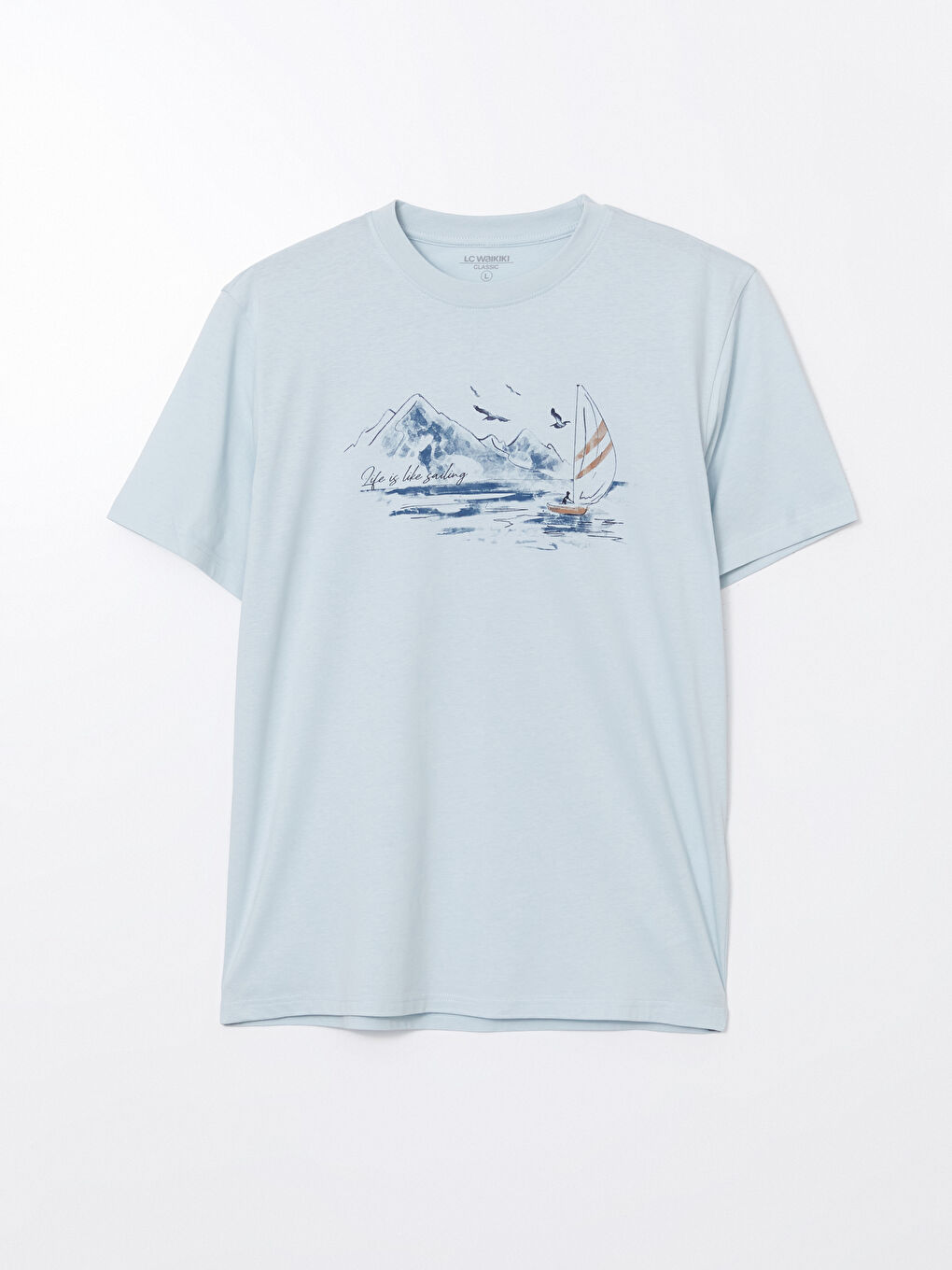 LCWAIKIKI Classic Crew Neck Printed Men's T-Shirt -S5EF52Z8-L8Y