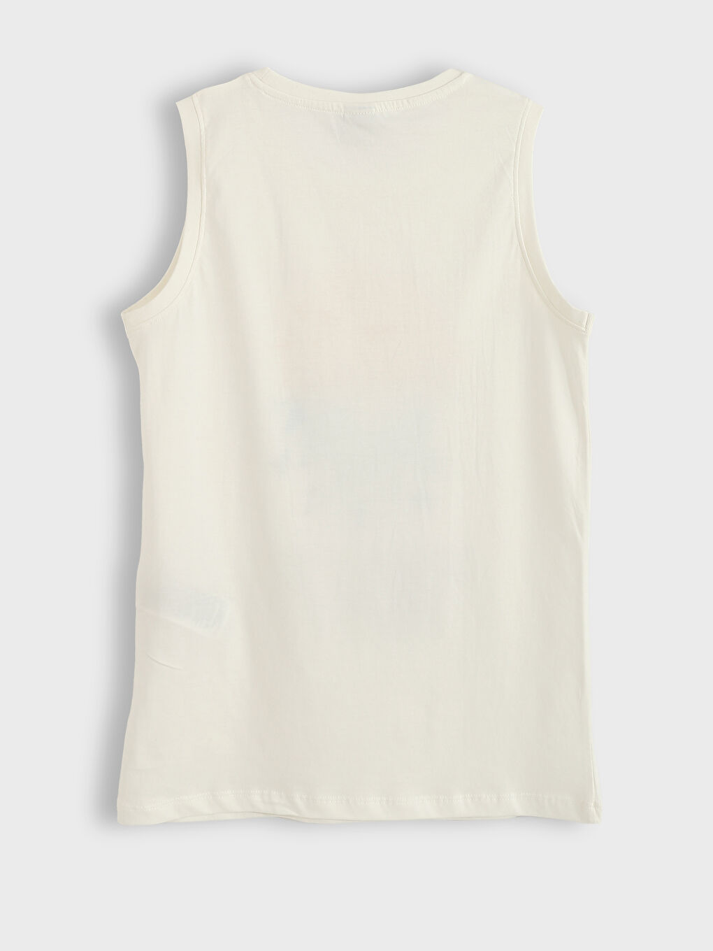 تيشيرت بدون أكمام بياقة دائرية للأولاد-1