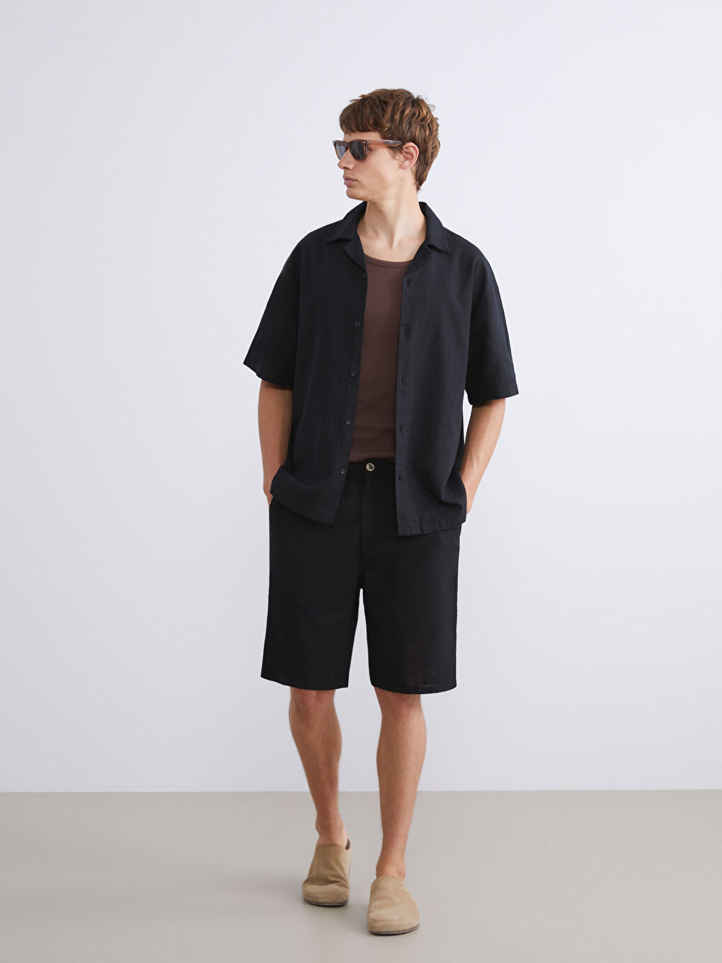 کراس فیتی ڕاحەت قۆڵ کورت بە شێوەی کەتان بۆ پیاوان-2