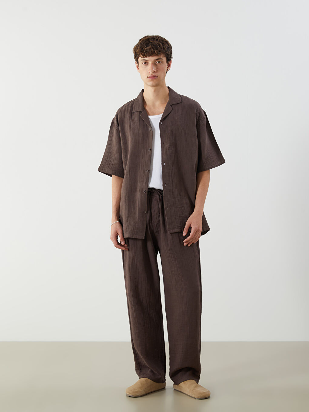 Man BROWN Shirt -S5EF75Z8-HEH