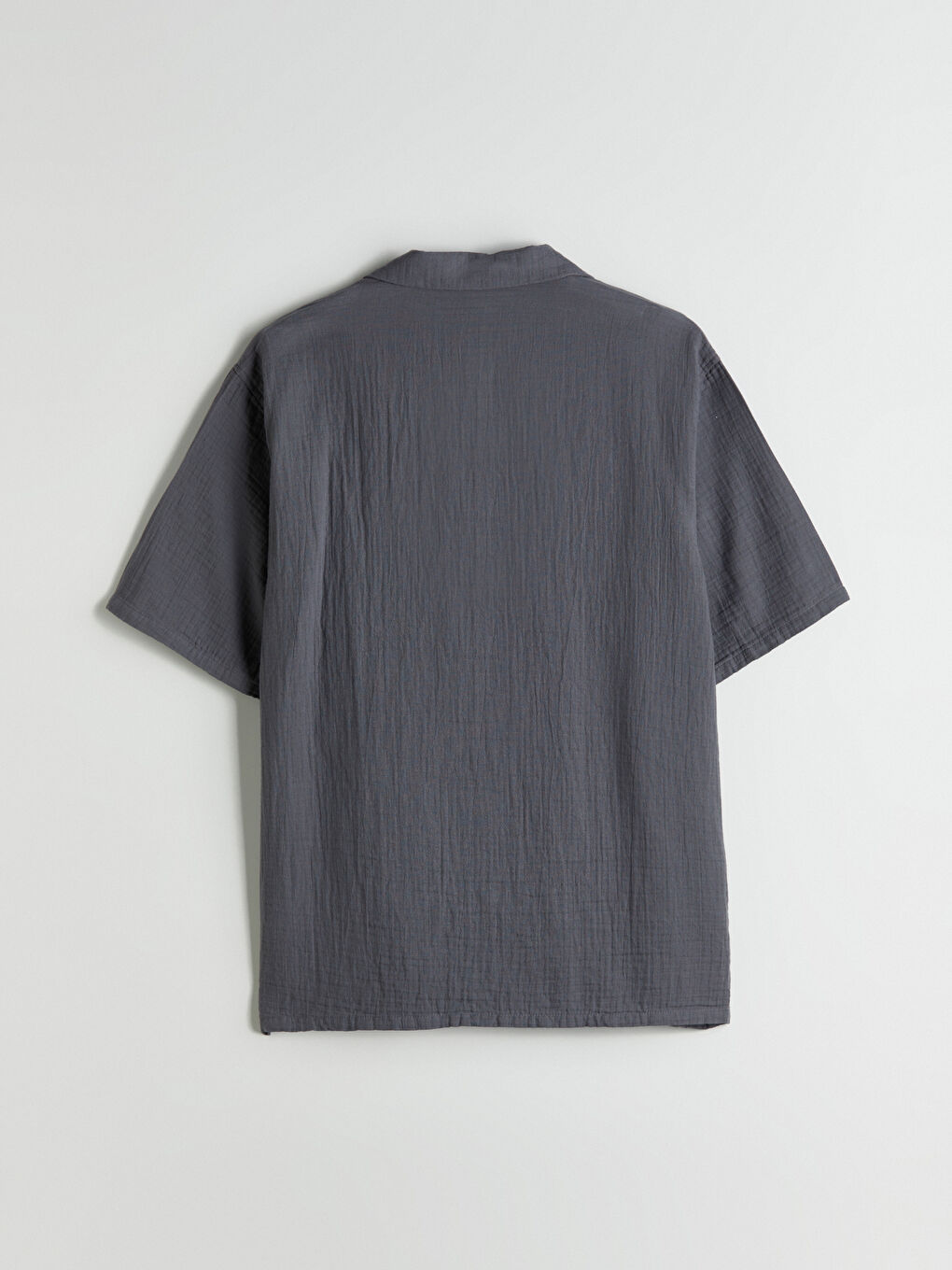 XSIDE Men's Short Sleeve Muslin Resort Collar Shirt -S5EF75Z8-YRH