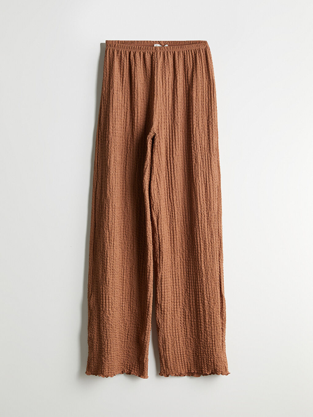 Elasticated Waist Textured Women's Trousers -S5EG18Z8-HJZ