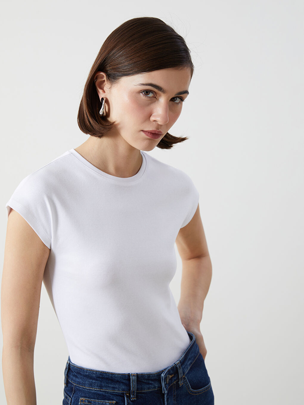 Crew Neck Women's T-Shirt -S5EG23Z8-Q6K
