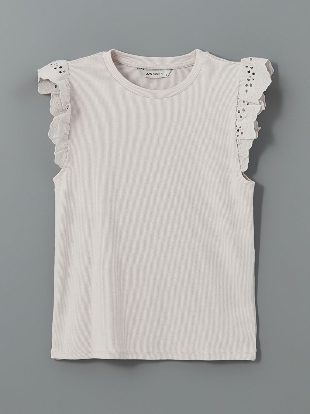 Crew Neck Embroidered Women's Tank Top -S5EG30Z8-FZQ