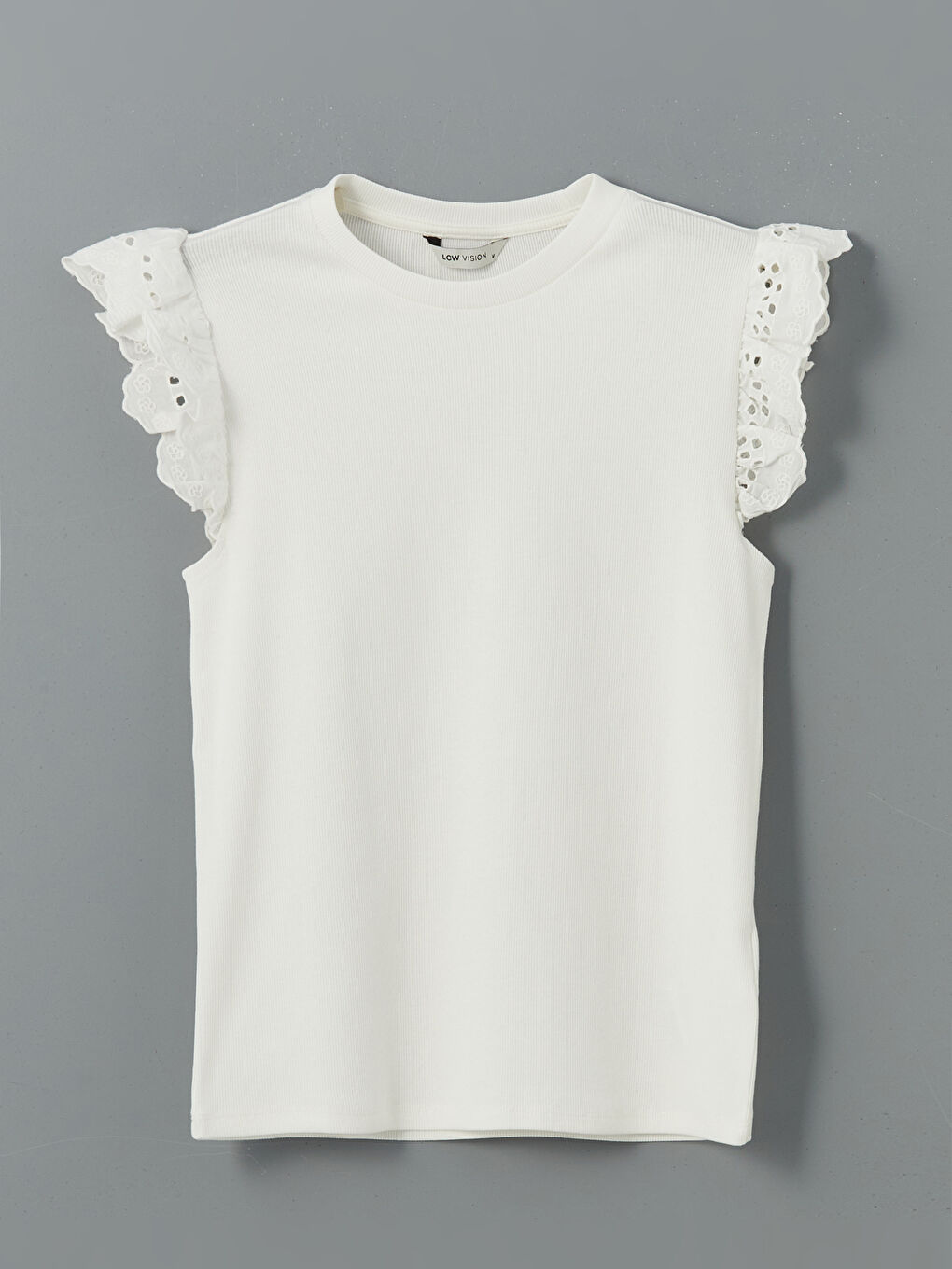 Crew Neck Embroidered Women's Tank Top -S5EG30Z8-R9J