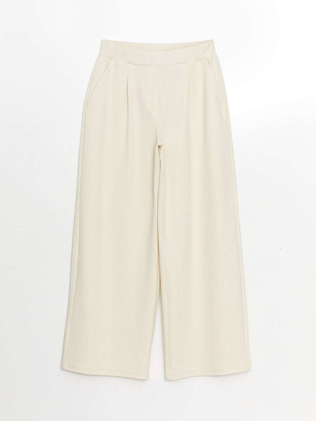 Wide Leg Women Trousers With Elastic Waist -S5EG39Z8-FWM