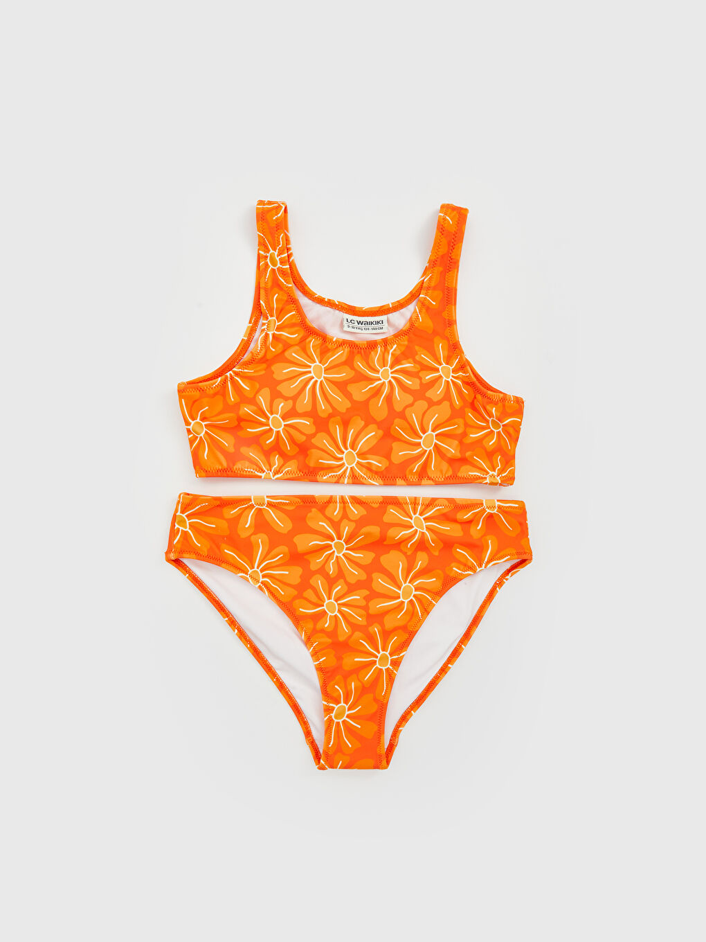 LCW Kids Quick-Dry UV Protective Girls' Bikini -S5EG53Z4-LSR
