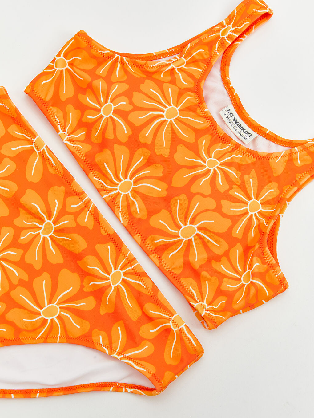 LCW Kids Quick-Dry UV Protective Girls' Bikini -S5EG53Z4-LSR