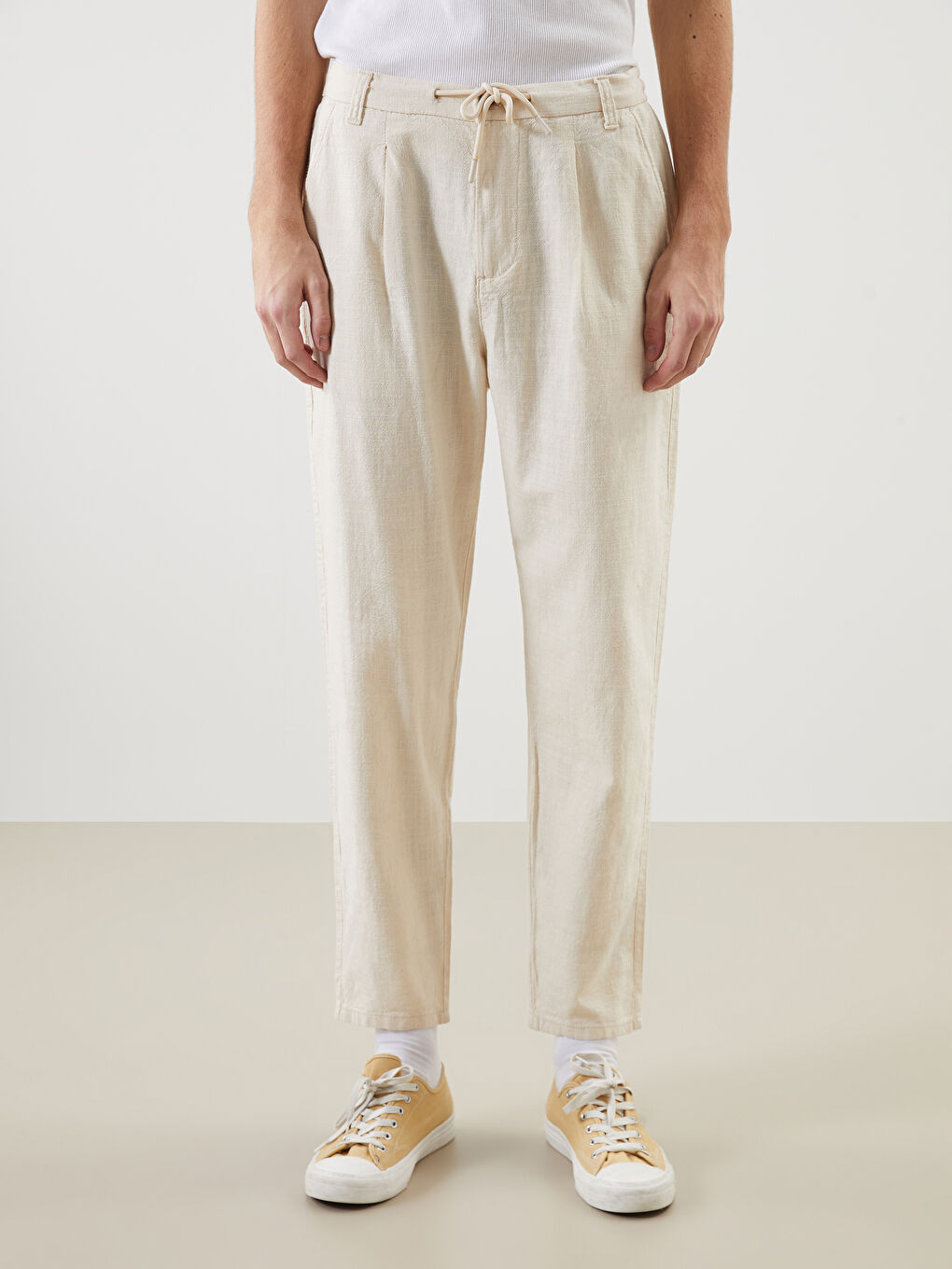 BEŽ Pantalone Muškarci -S5EG67Z8-FWZ