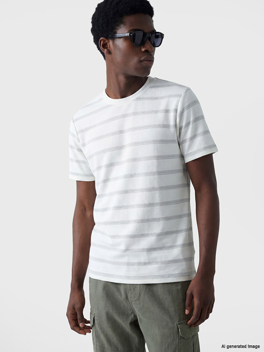 Crew Neck Printed Men's T-shirt
