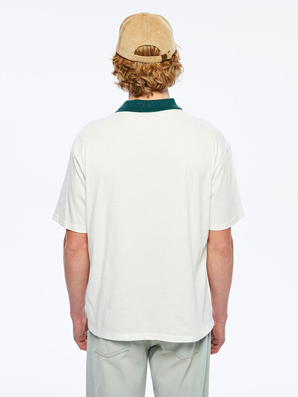 Polo Neck New York Printed Men's T-Shirt -S5EG72Z8-EEW