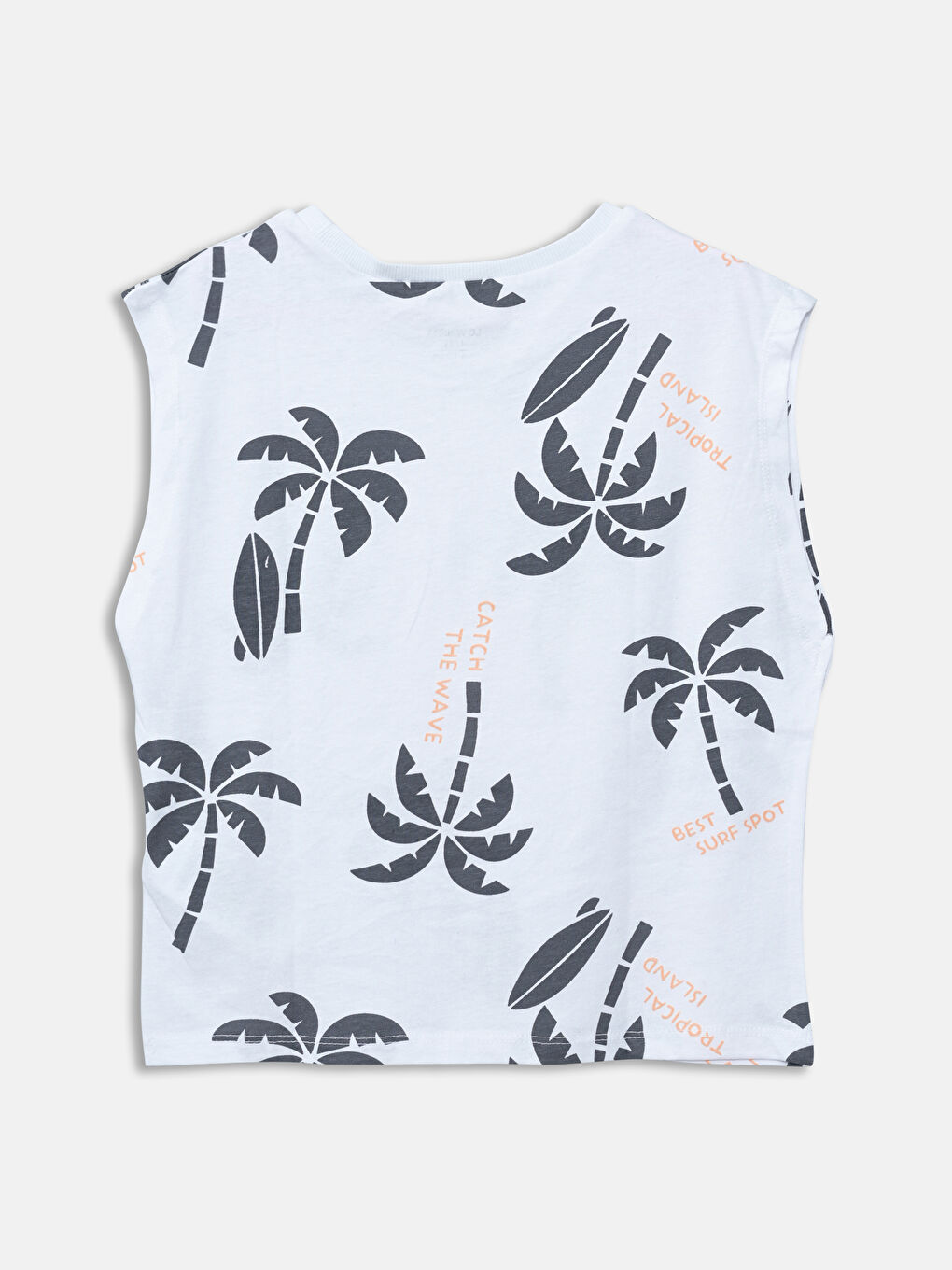 Crew Neck Printed Boys' Vest -S5EG93Z1-LU7