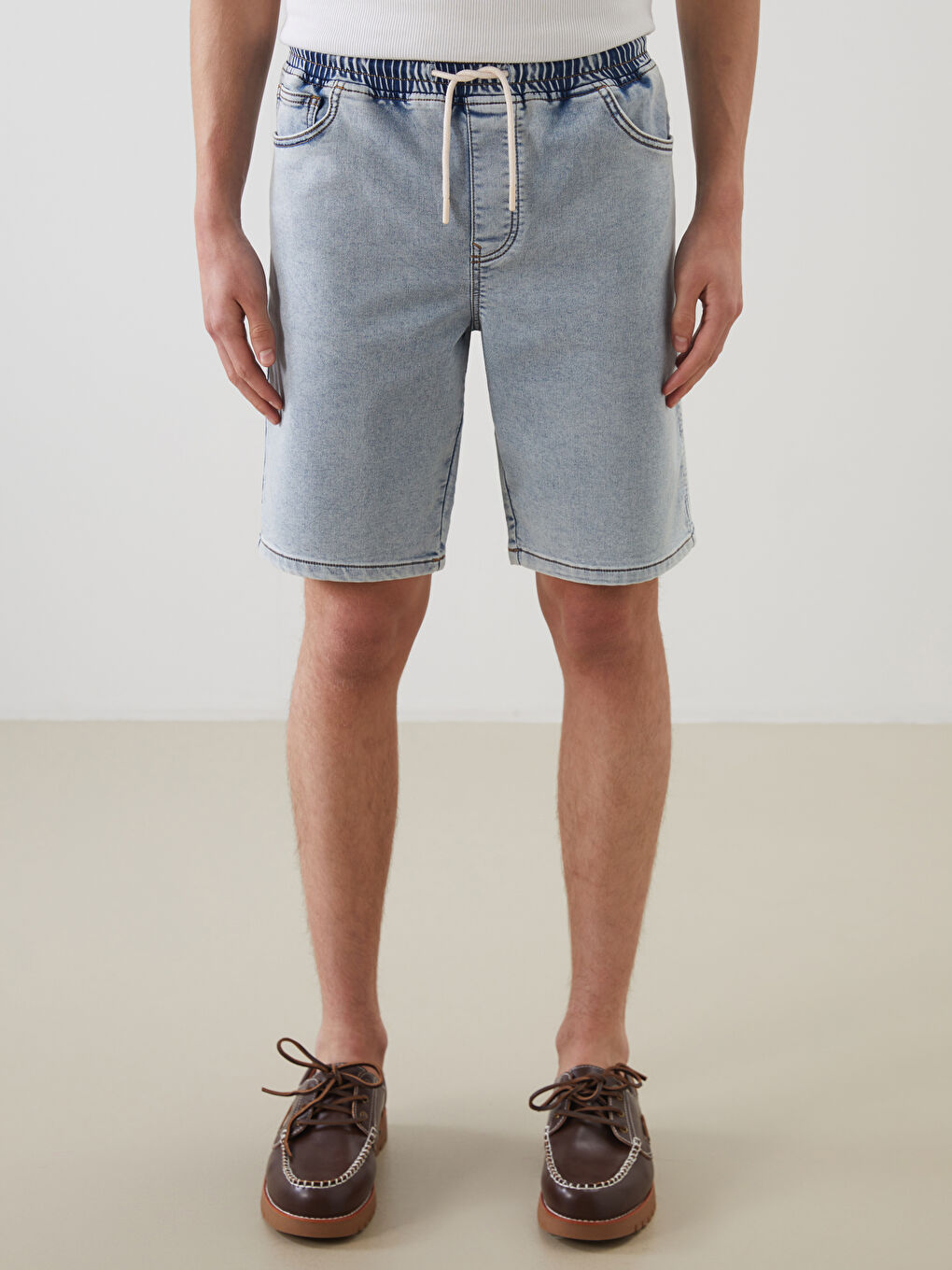 LCW Jeans Standard Fit Men's Denim Shorts -S5EH10Z8-311