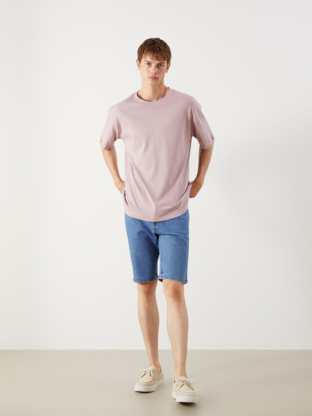 LCW Jeans Slim Fit Men's Denim Shorts -S5EH12Z8-311