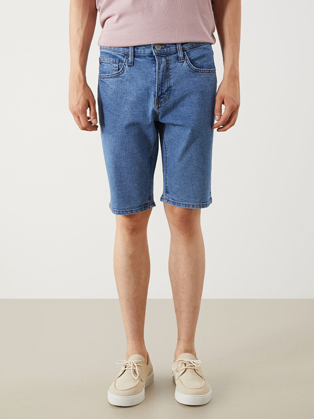 LCW Jeans Slim Fit Men's Denim Shorts -S5EH12Z8-311