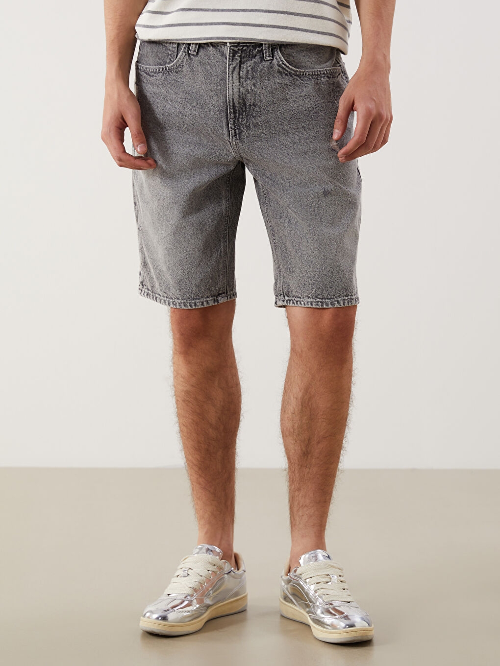 LCW Jeans Standart Kalıp Erkek Jean Şort -S5EH19Z8-GRD