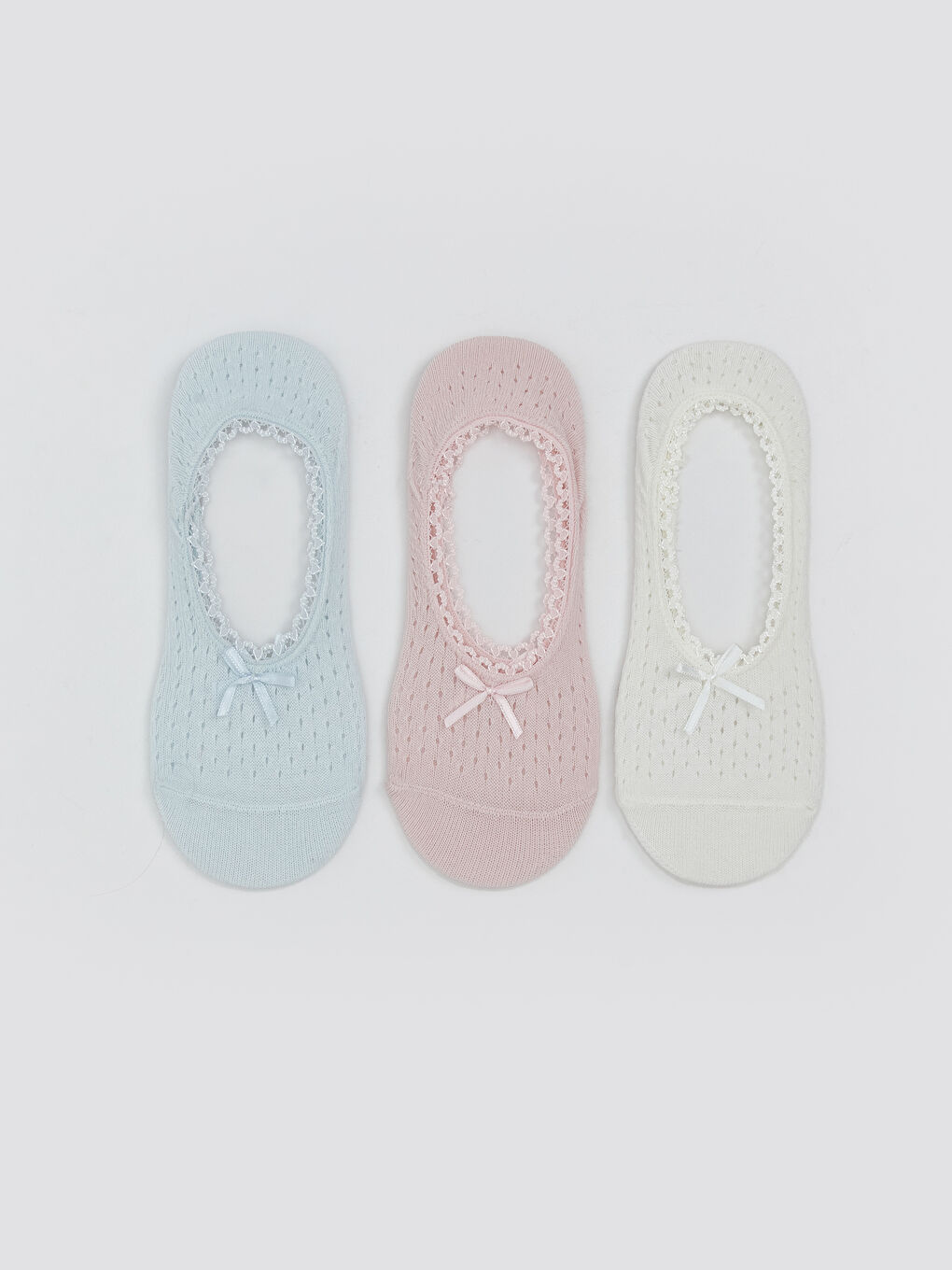 Self-Patterned Women's Invisible Socks 3-Pack -S5EH28Z8-JM6
