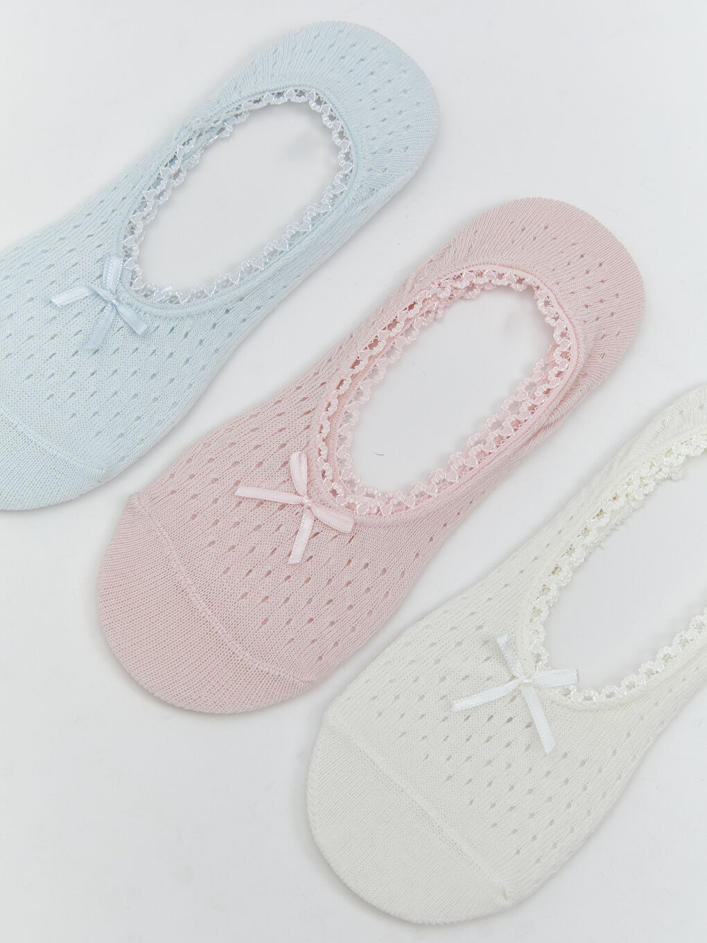 Self-Patterned Women's Invisible Socks 3-Pack -S5EH28Z8-JM6