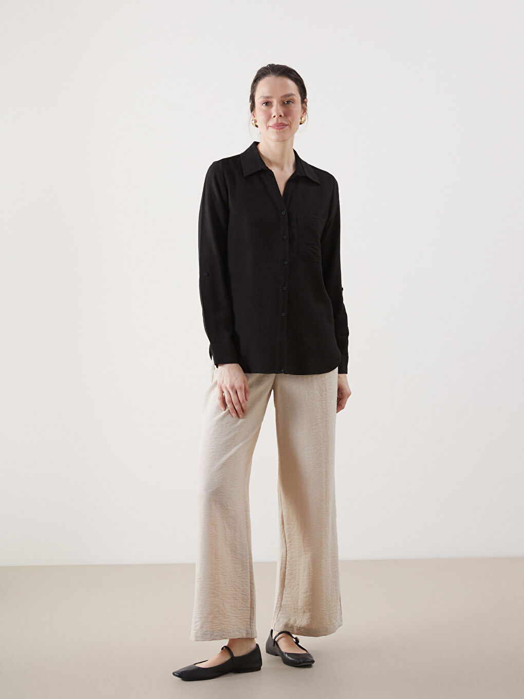 Regular Fit Women's Shirt -S5EH35Z8-CVL