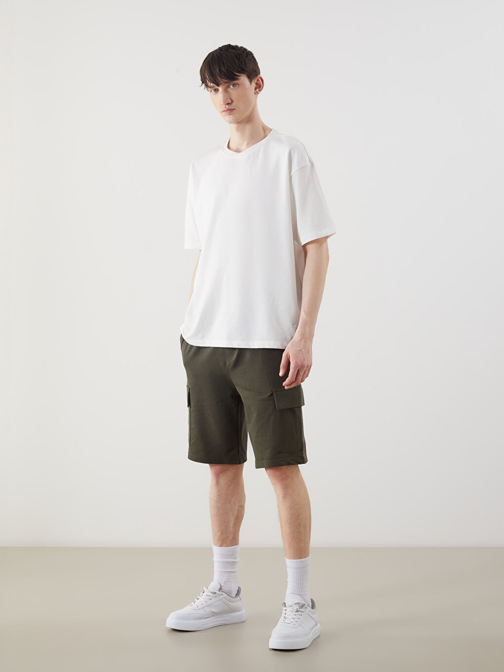 Slim Fit Men's Cargo Shorts -S5EH69Z8-MGL