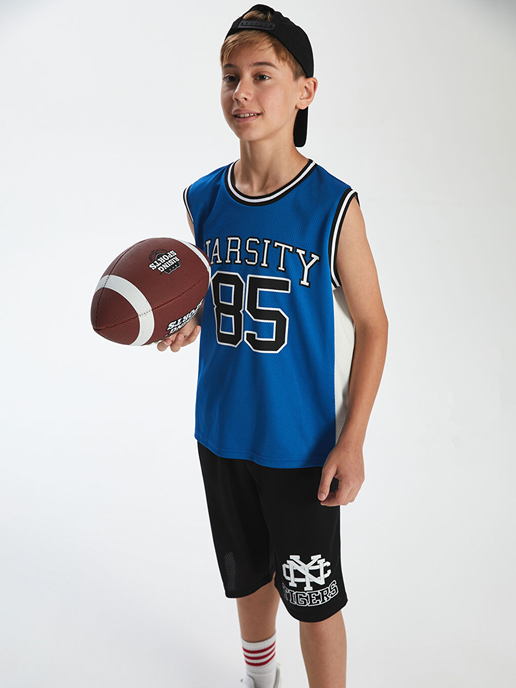 Crew Neck Varsity Printed Boys' Tank Top -S5EH97Z4-HNU