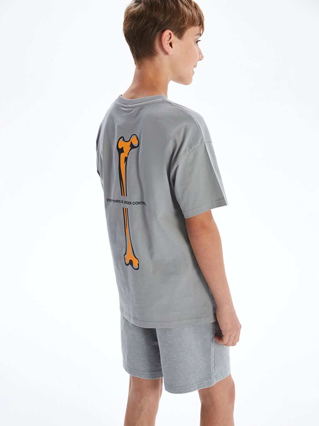 Crew Neck Boys' T-Shirt -S5EI03Z4-JNC