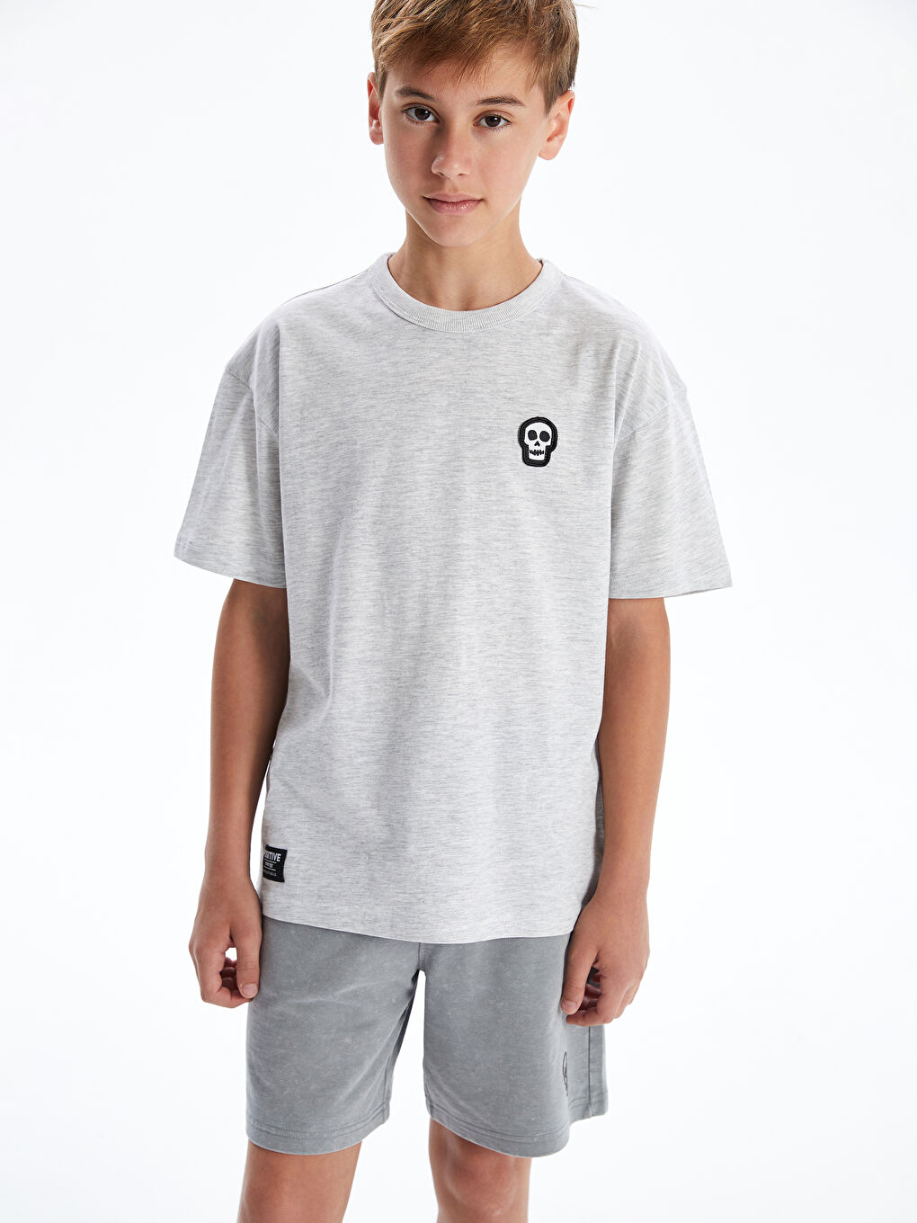 Crew Neck Boys' T-Shirt -S5EI09Z4-LAK