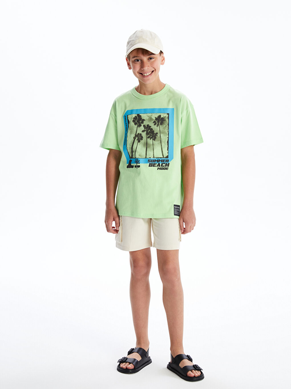 Crew Neck Boys' T-Shirt -S5EI21Z4-FUQ