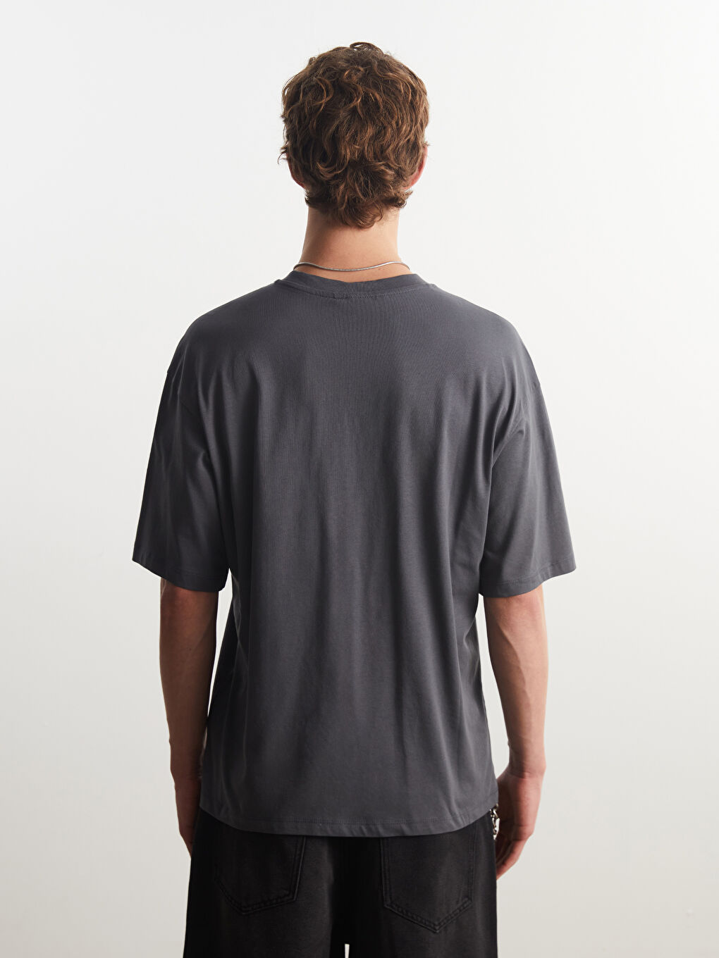 Crew Neck Printed Jersey Men's T-Shirt -S5EI36Z8-YAN