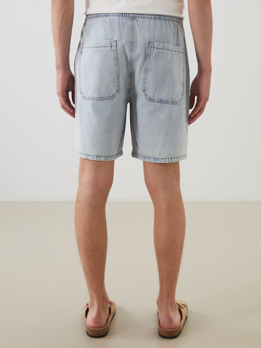 Relaxed Fit Men's Jean Shorts -S5EI48Z8-311