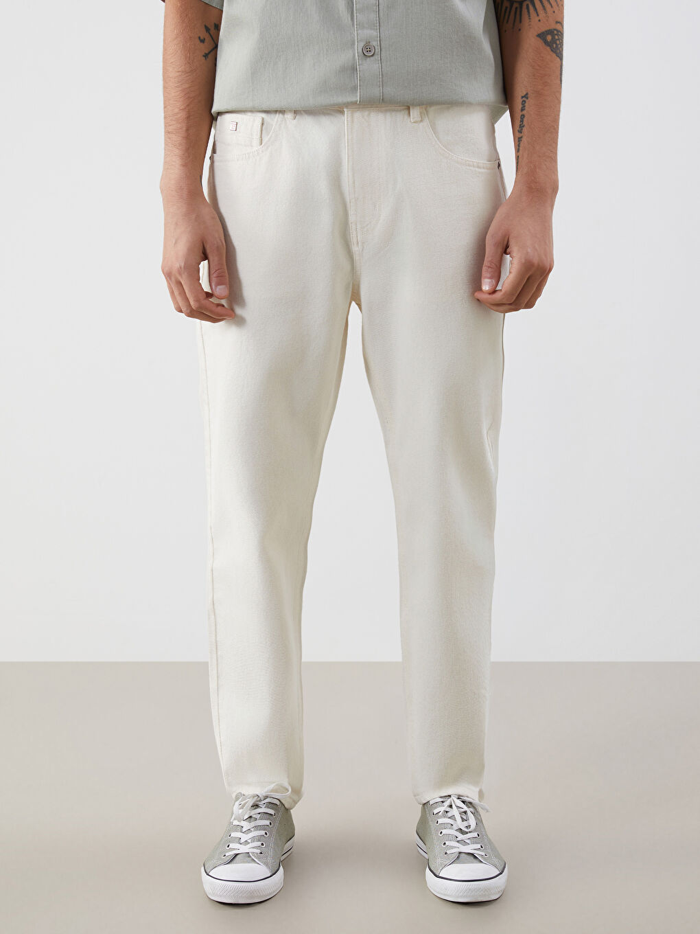 710  Looce Fıt Ерлерге арналған джинсы шалбар-1