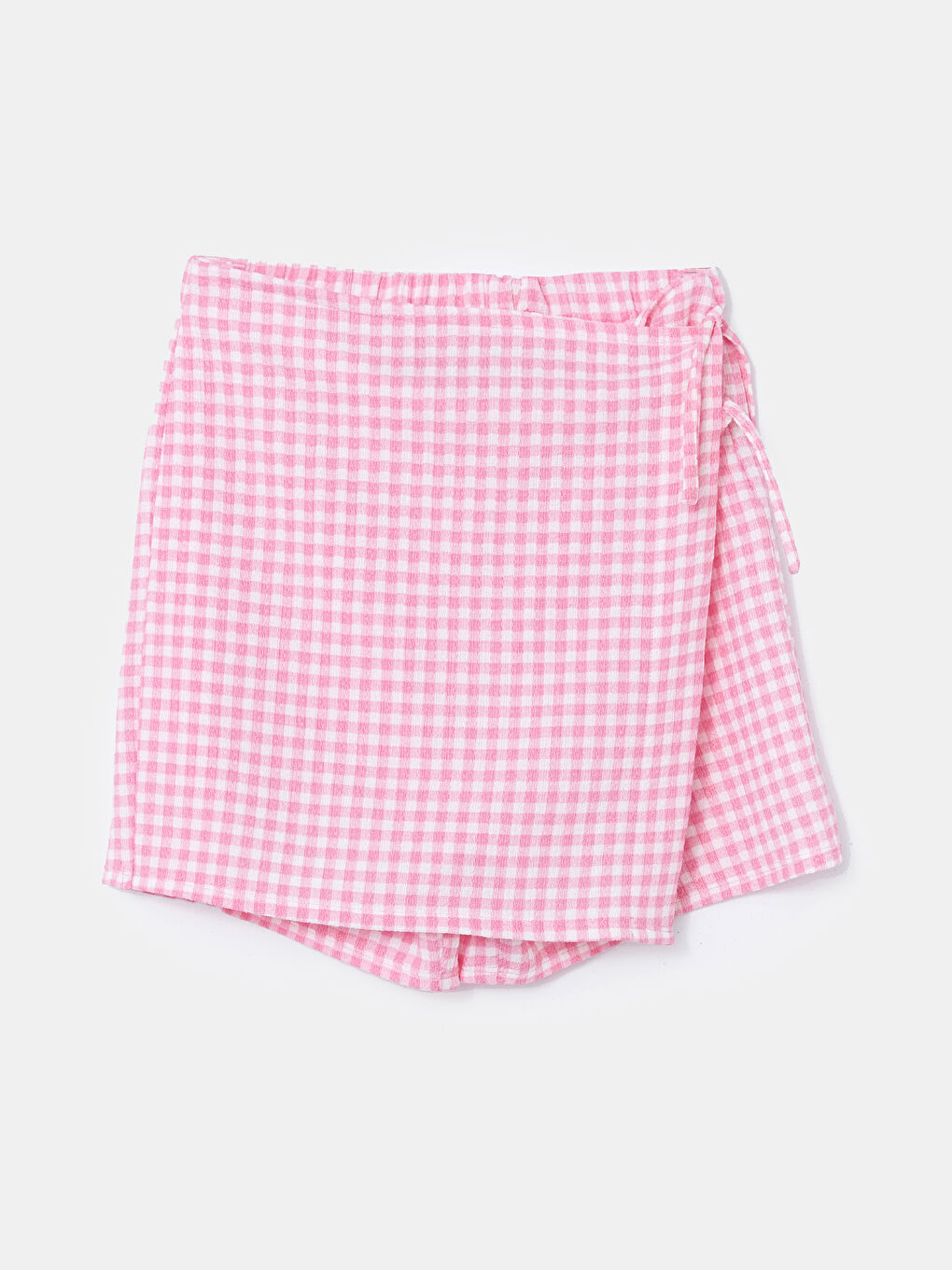 Elastic Waist Plaid Girl Short Skirt -S5EI67Z4-LTQ