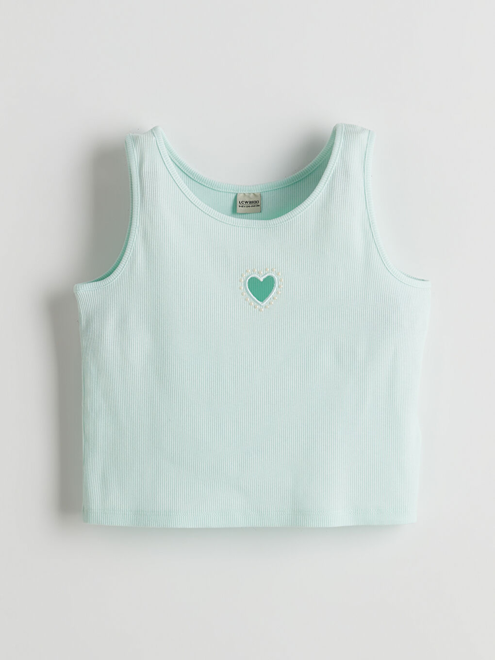 Crew Neck Stone Girl'S Crop Top -S5EI72Z4-FUL