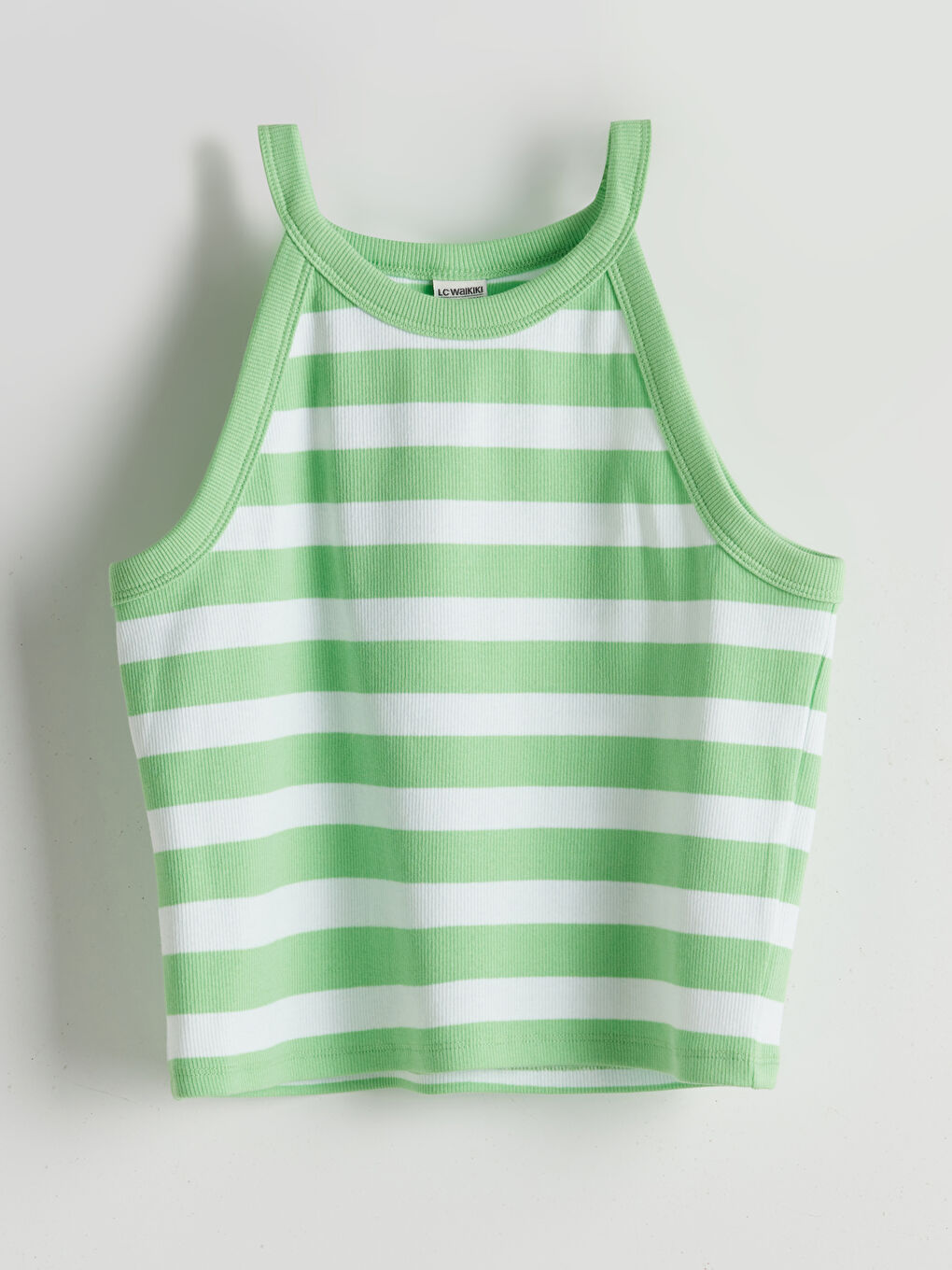 Halter Neck Striped Girls' Tank Top -S5EI73Z4-LFT