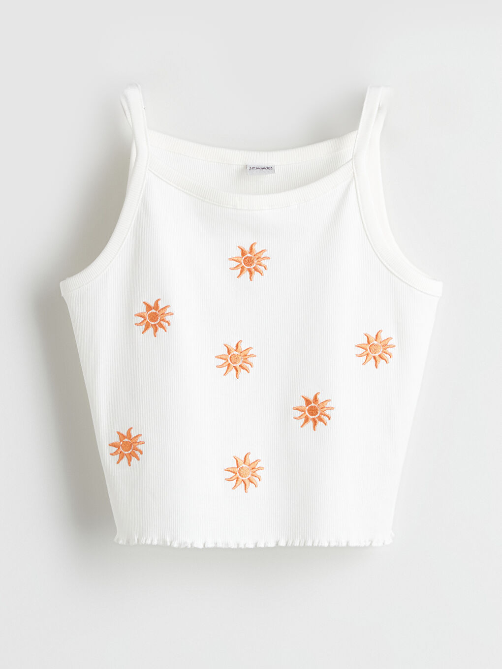 Square Neck Girl's Crop Tank Top -S5EI74Z4-R9J