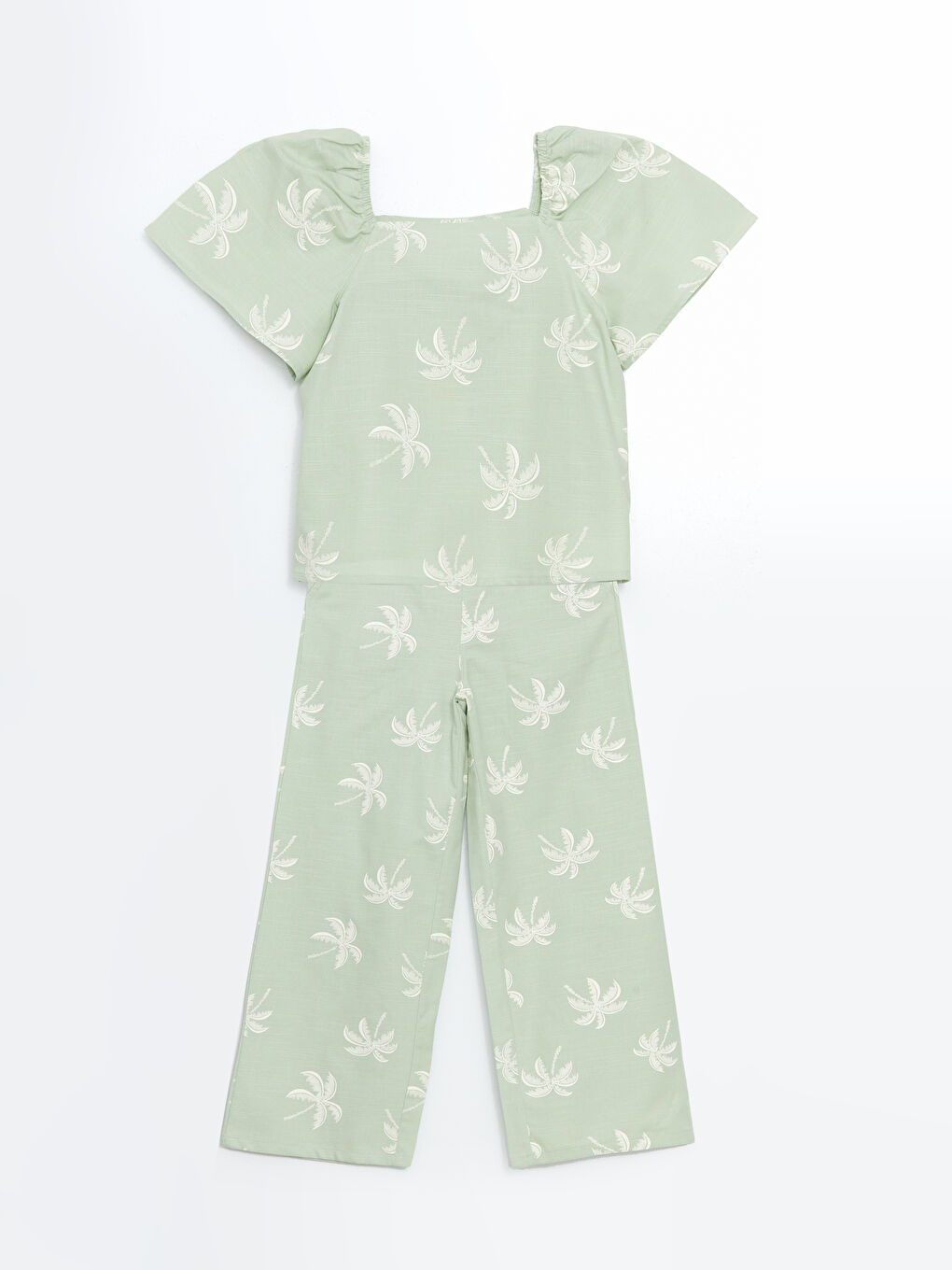 Square Collar Girls' Blouse and Trousers -S5EI99Z4-LRK
