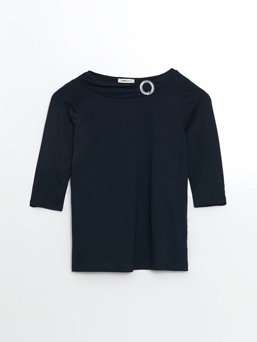 Funnel Neck Women's Blouse -S5EJ05Z8-E1J
