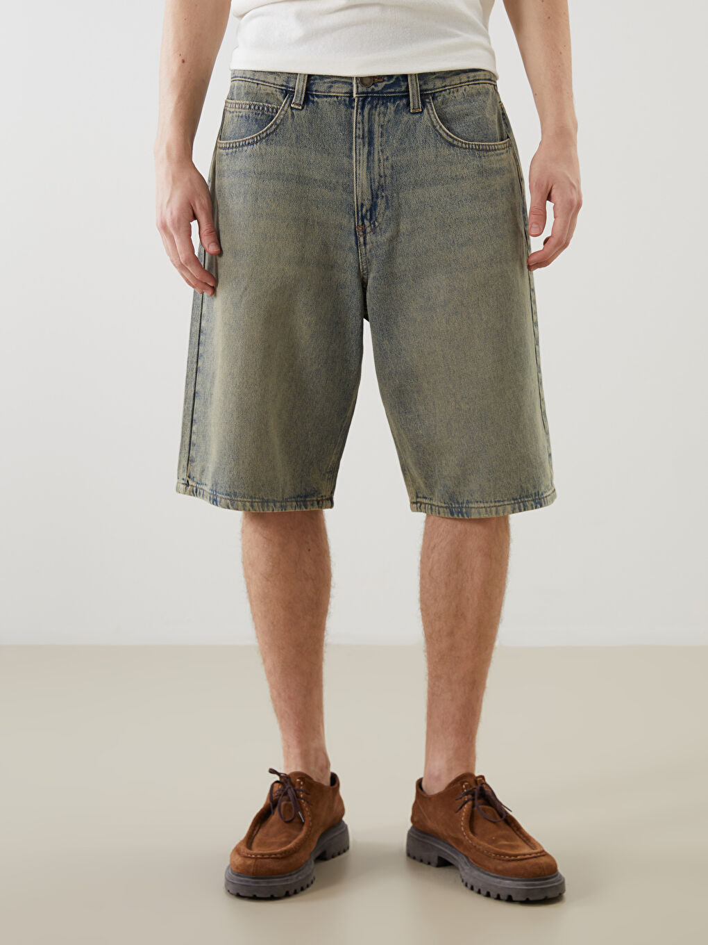 Muški džins šorc, comfortable fit -S5EJ17Z8-H45