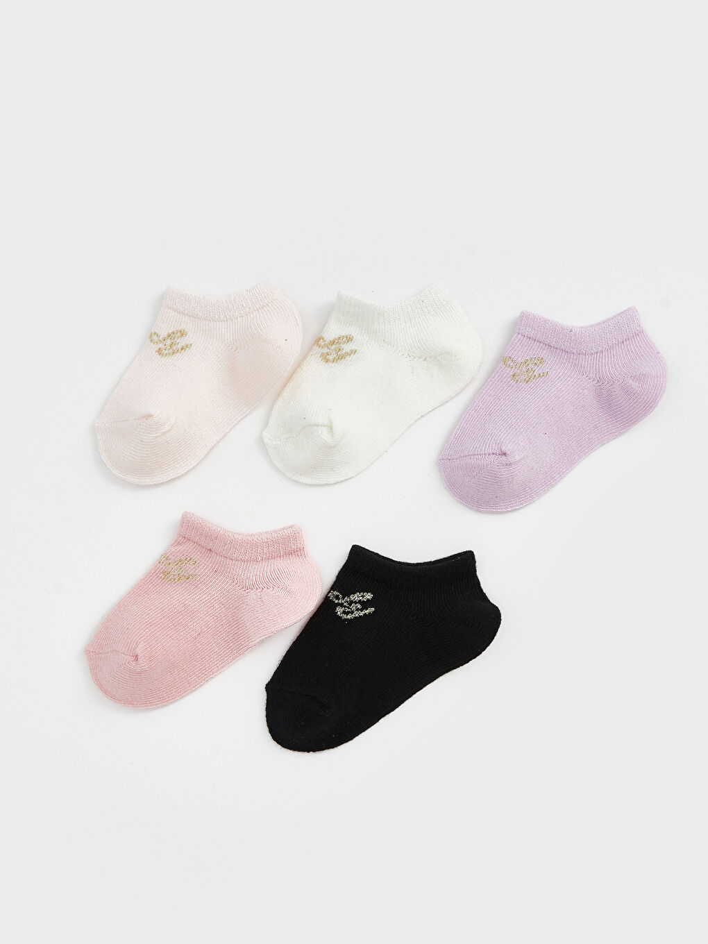 Printed Baby Girl Booties Socks 5 Pieces -S5EJ19Z1-JH3