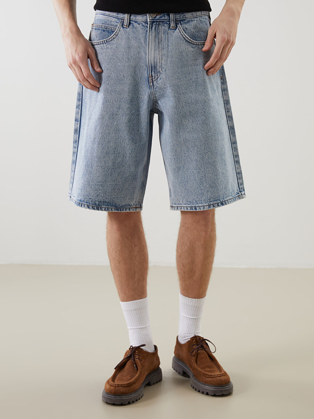 LCW Jeans Muški teksas šorts opuštenog kroja -S5EJ24Z8-311