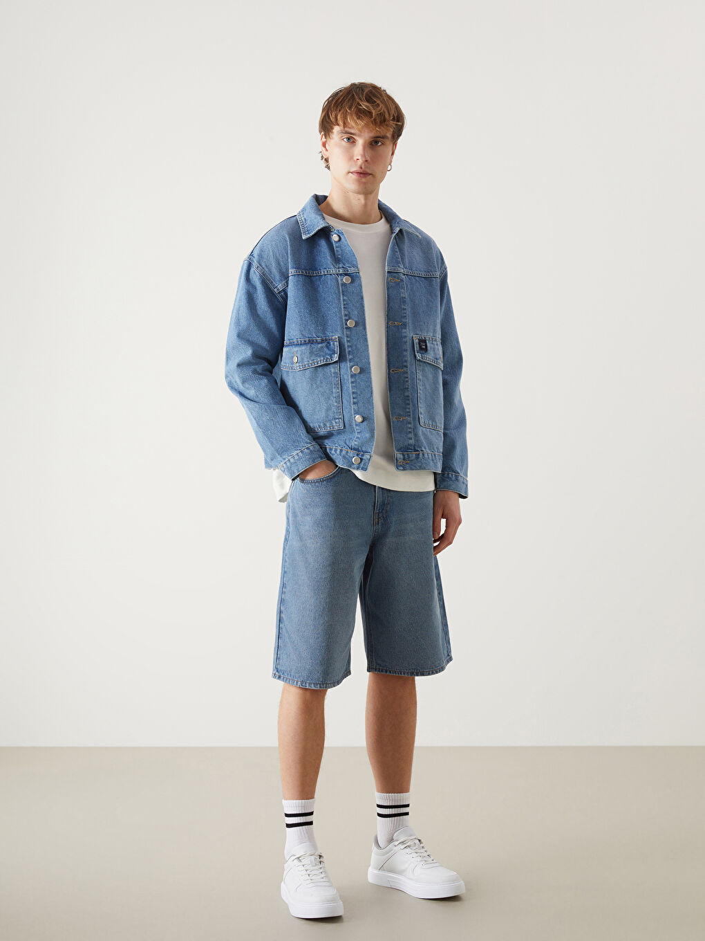 LCW Jeans Opušteni kroj Muški teksas šorts -S5EJ38Z8-H45