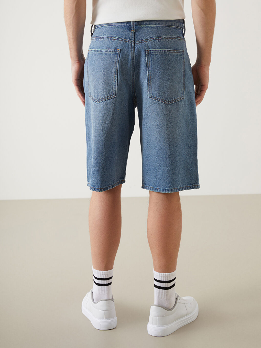 LCW Jeans Opušteni kroj Muški teksas šorts -S5EJ38Z8-H45