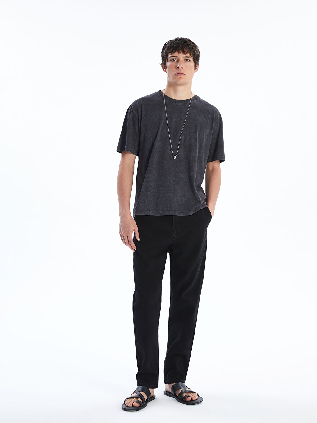 Crew Neck Short Sleeve Combed Cotton Men's T-shirt -S5EJ72Z8-HGG