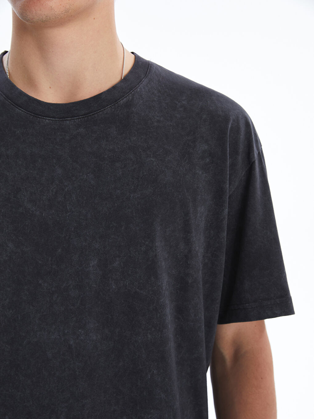 Crew Neck Short Sleeve Combed Cotton Men's T-shirt -S5EJ72Z8-HGG