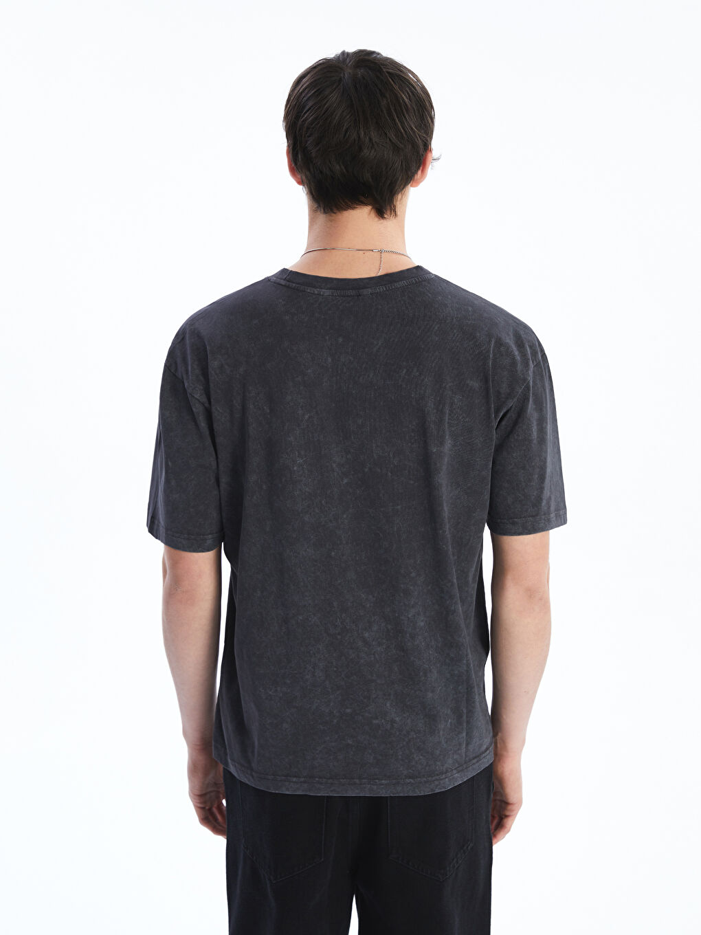 Crew Neck Short Sleeve Combed Cotton Men's T-shirt -S5EJ72Z8-HGG