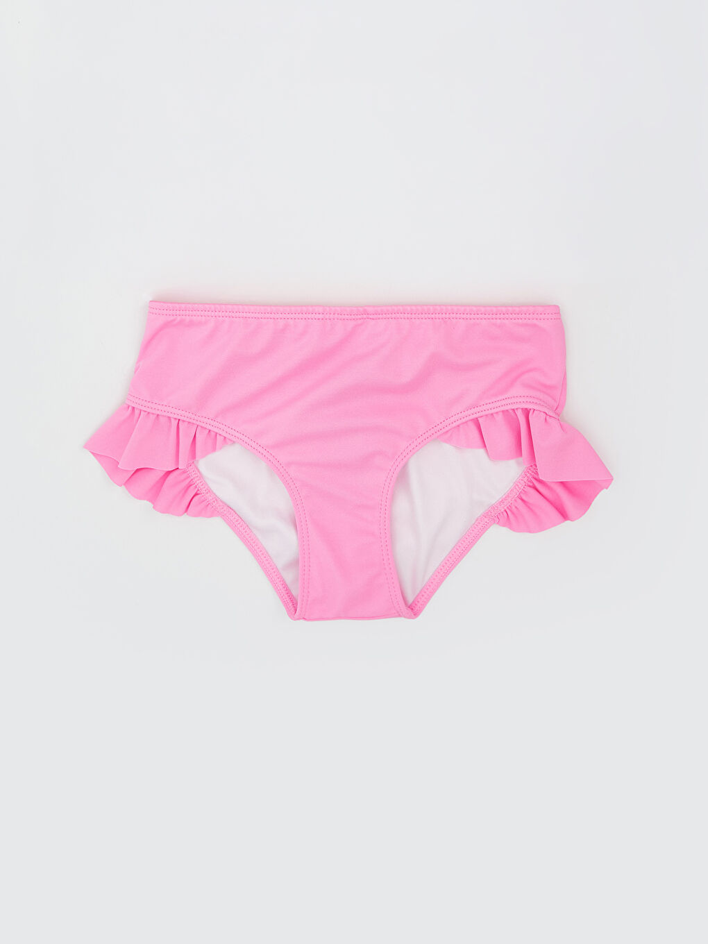 Lila Fırfırlı Kız Çocuk Bikini Altı