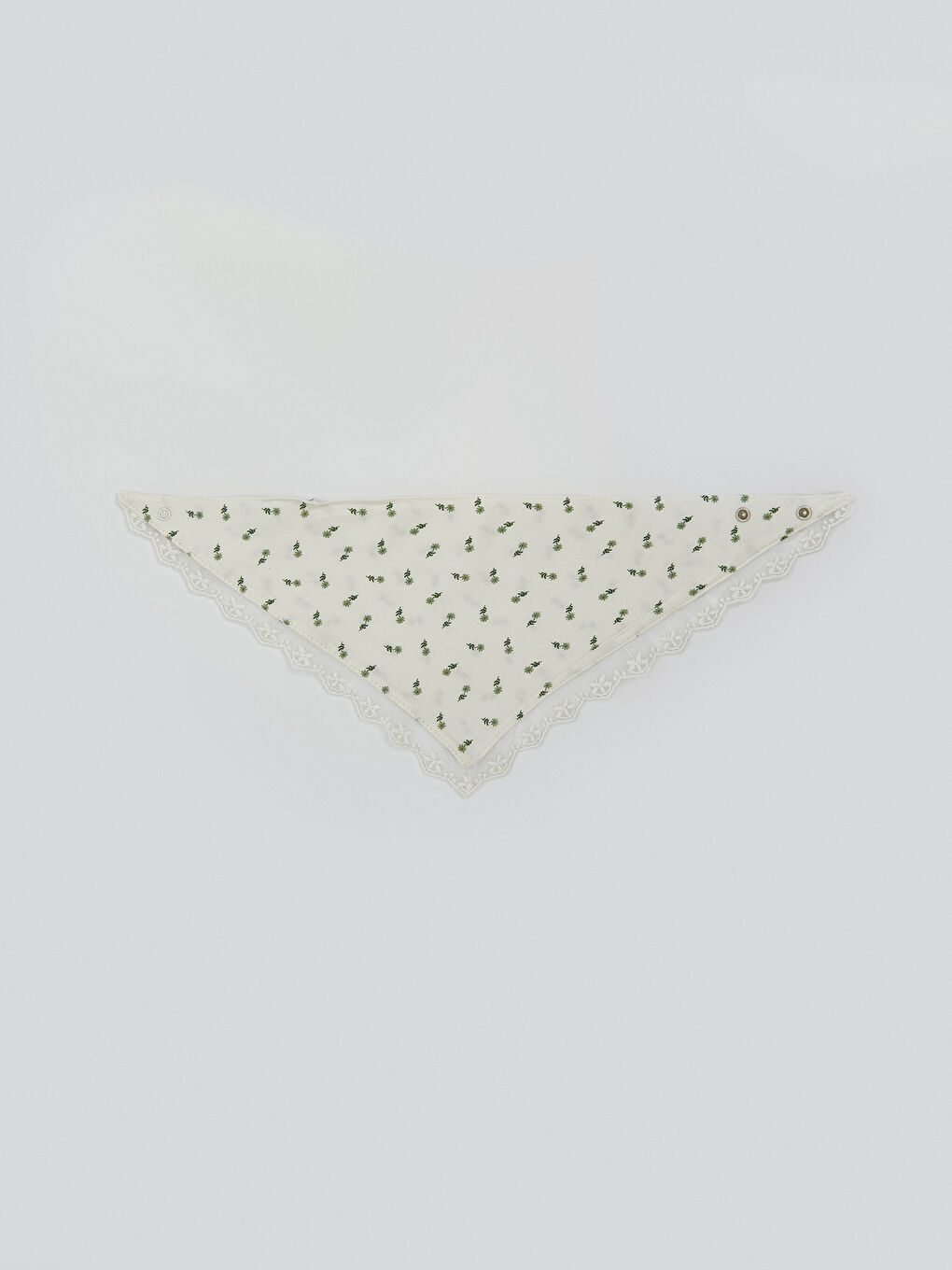 Çiçek Desenli Kız Bebek Mama Önlüğü