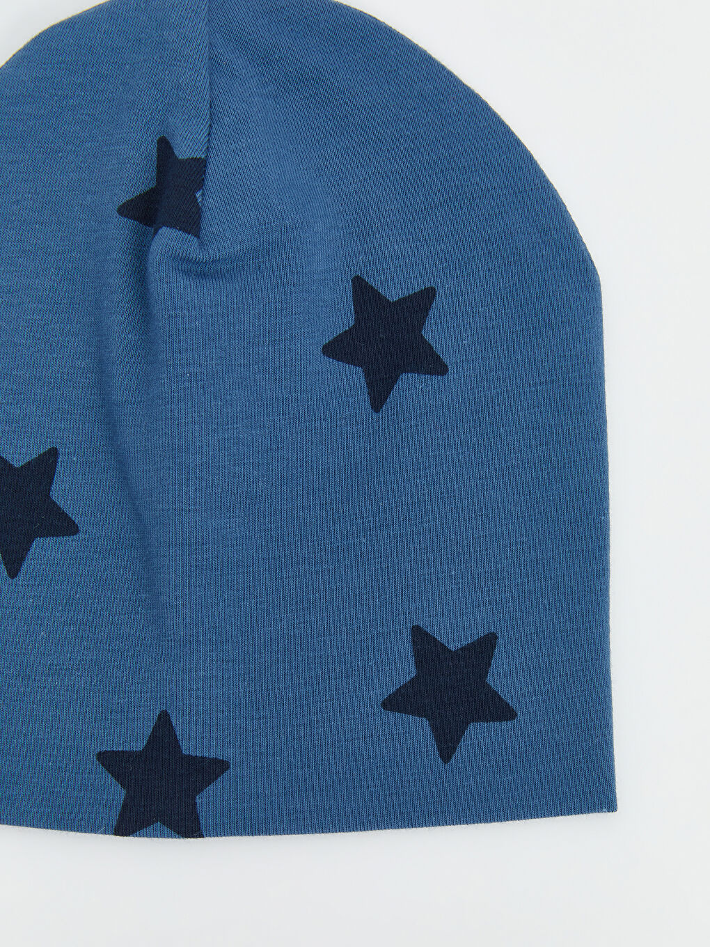 Lacivert Yıldız Baskılı Erkek Bebek Bere-1