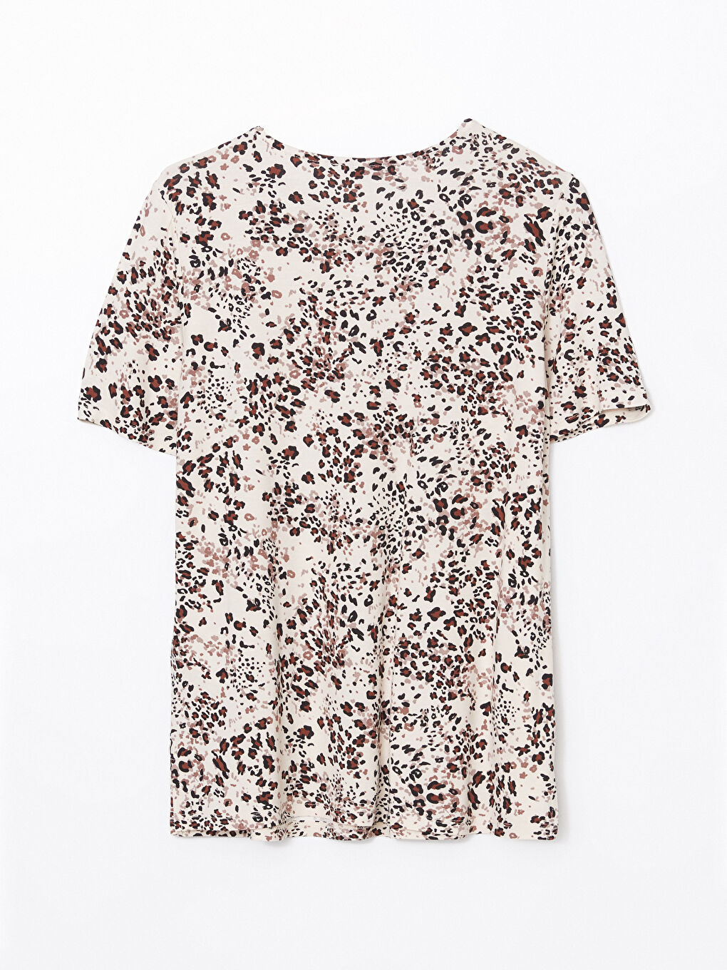 Crew Neck Patterned Women's Blouse -S5EK31Z8-LQB